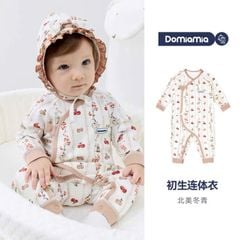 Bodysuit dài tay vạt chéo Domiamia (Pre order)