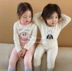 Set 2 bộ nỉ dài tay cho bé gái (pre oder)