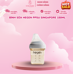 Bình sữa Hegen PPSU Singapore 150ml