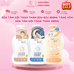 Sữa tắm gội toàn thân Bzu Bzu 600ml