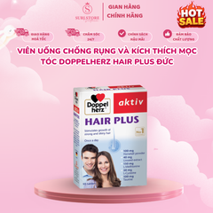 Viên uống chống rụng và kích thích mọc tóc Doppelherz Hair Plus Đức