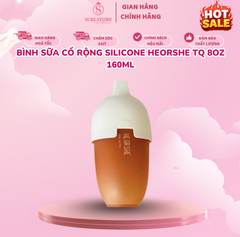 Bình sữa cổ rộng silicone Heorshe TQ 5oz 160ml