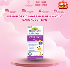 Vitamin D3 Kid Smart Nature's way Úc dạng nước - 13ml