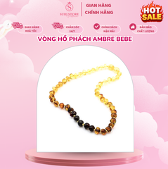 Vòng hổ phách Ambre Bebe