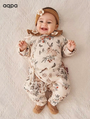 Bodysuit vạt chéo cổ bèo hoa AQPA