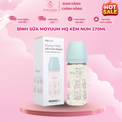 Bình sữa Moyuum HQ kèm núm 270ml