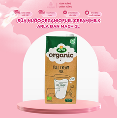 Sữa nước organic full cream milk Arla Đan Mạch 1L