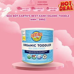 Sữa bột Earth's Best xanh Oganic Toddle Anh - 595g