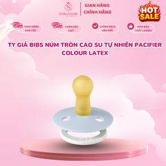 Ty giả Bibs núm tròn cao su tự nhiên Pacifier Colour Latex