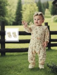 Bodysuit dài cài cúc bo chun AQPA