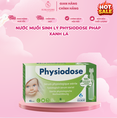 Nước muối sinh lý Physiodose Pháp xanh lá