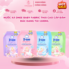 Nước xả Dnee Baby Fabric Thái cao cấp đậm đặc dạng túi 1100ml