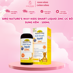 Siro Nature's Way Kids Smart Liquid Zinc Úc bổ sung kẽm  - 100ml