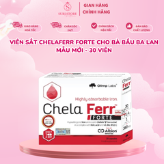 Viên sắt ChelaFerr Forte cho bà bầu Ba Lan mẫu mới - 30 viên