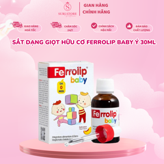 Sắt dạng giọt hữu cơ Ferrolip baby Ý 30ml - 0M+