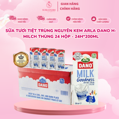 Sữa tươi tiệt trùng nguyên kem Arla Dano H-Milch thùng 24 hộp - 24h*200ml