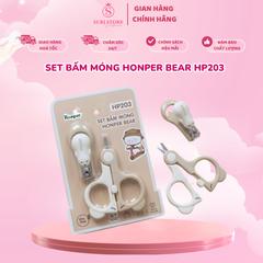 Set bấm móng Honper bear HP203 - dụng cụ vệ sinh móng cho bé