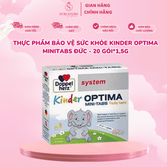 Thực phẩm bảo vệ sức khỏe Kinder Optima Minitabs Đức - 20 gói*1,5g