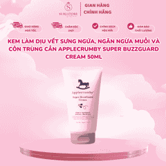 Kem làm dịu vết sưng ngứa, ngăn ngừa muỗi và côn trùng cắn Applecrumby Super BuzzGuard Cream 50ml