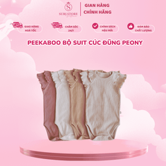Peekaboo Bộ suit cúc đũng Peony - Bodysuit Sơ Sinh Hàn Quốc Cao Cấp Cho Bé