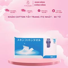 Khăn cotton tẩy trang ITO Nhật - 80 tờ