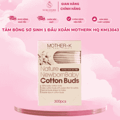 Tăm bông sơ sinh 1 đầu xoắn MotherK HQ KM13043