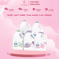 Nước giặt Dnee Thái dạng can 3000ml - Mềm Dịu, Thơm Mát, An Toàn Cho Da Nhạy Cảm