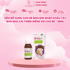 Kẽm bổ sung cho bé Biolizin nhâp khẩu Tây Ban Nha cải thiện biếng ăn cho bé - 50ml