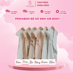 Peekaboo bộ sơ sinh Air body - Siêu Thoáng Khí, Nhẹ Tênh Như Gió
