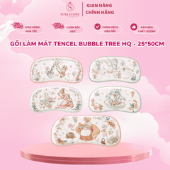 Gối làm mát Tencel Bubble Tree HQ 25*50cm - Đập Tan Nắng Hè, Cho Bé Ngủ Ngon
