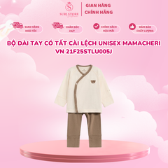 Bộ dài tay có tất cài lệch unisex Mamacheri VN 21F25STLU005J