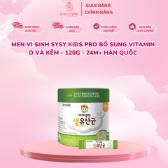 Men vi sinh SySy Kids Pro bổ sung Vitamin D và kẽm - 120g - 24M+ Hàn Quốc