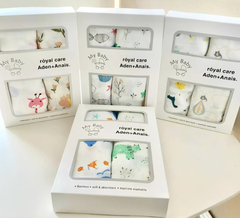 Set hộp 2 khăn sữa sợi tre Aden+Anais - Random