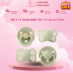 Bộ 4 ty ngậm BIBS Try-it Collection