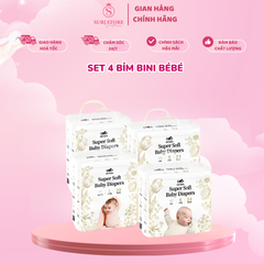 Set 4 Bỉm Bini Bébé