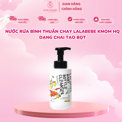 Nước rửa bình thuần chay Lalabebe KMom HQ dạng chai tạo bọt