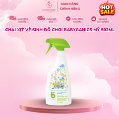 Chai xịt vệ sinh đồ chơi Babyganics Mỹ