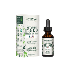 Vitamin D3 K2 LiveWise Baby Mỹ dạng giọt (mẫu mới) - 30ml