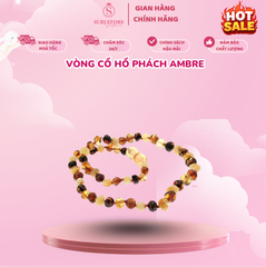 Vòng cổ hổ phách Ambre