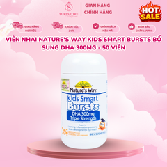Viên nhai Nature's Way Kids Smart Bursts bổ sung DHA 300MG - 50 viên