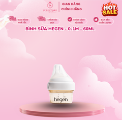 Bình sữa Hegen - 0-1M - 60ml