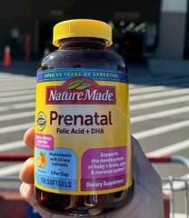 [Onl] Viên uống Folic Acid + DHA cho bà bầu Nature Made Mỹ 150v