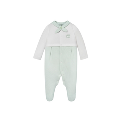 Nous Bộ liền dài tất kẻ xanh phối trắng