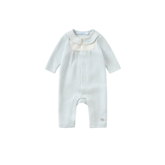 Nous Body dài xanh phối trắng thêu trang trí Petit - NB