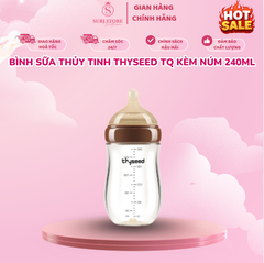 Bình sữa thủy tinh Thyseed TQ kèm núm 240ml