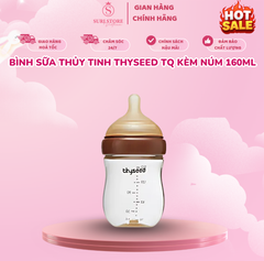 Bình sữa thủy tinh Thyseed TQ kèm núm 160ml