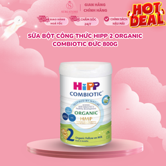 Sữa bột công thức HiPP 2 Organic Combiotic Đức 800g