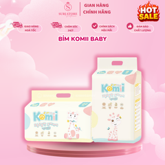 Bỉm Komii Baby an toàn cho da nhạy cảm, ngừa hăm vượt trội