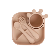 Set ăn dặm 4 chi tiết silicon Molli TQ