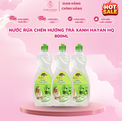 Nước rửa chén hương trà xanh Hayan HQ 800ml